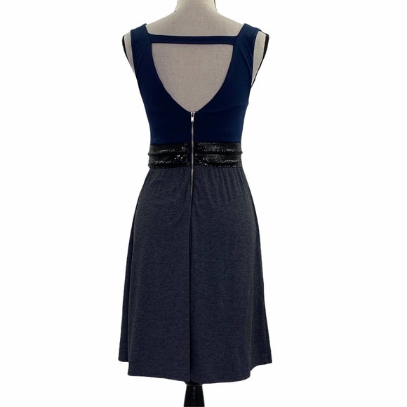 ELLA Moss Alix Chain Sequined V-Neck Mini Dress XS - Picture 4 of 12